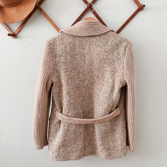 Vintage Freedom Wear 100% Irish Tweed Wool Sweater Jacket - Picture 5 of 6